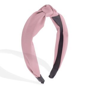 Knotted Headband Top Knot Non-Slip Wide Headbands Pink